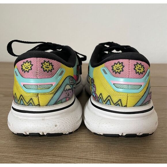Brooks Ghost 15 Women 6.5 Rainbow Artist‎ Collab Wednesday Holmes Running Shoes - Picture 7 of 12